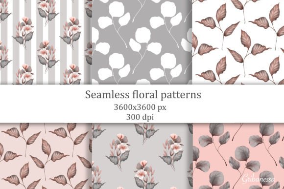 Download Autumn Seamless Floral Patterns - Seamless floral patterns Collection