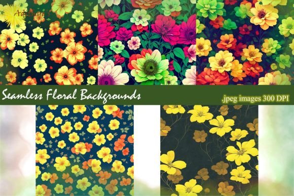 Download Seamless Floral Patterns - Seamless floral patterns Collection