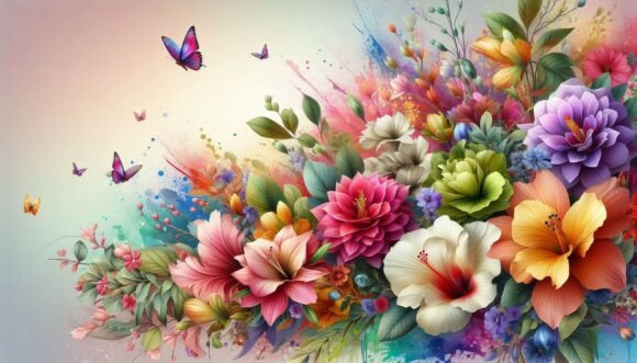 Download Seamless Digital Florals - Digital florals Collection