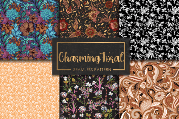 Download Charming Seamless Floral Patterns - Seamless floral patterns Collection