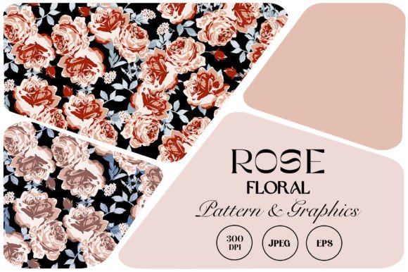 Download Seamless Floral Patterns with Roses - Seamless floral patterns Collection